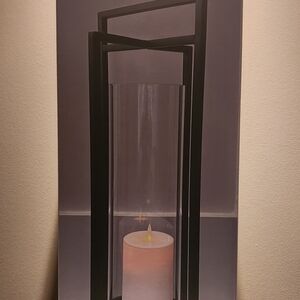 Modern Black Metal Candle Holder